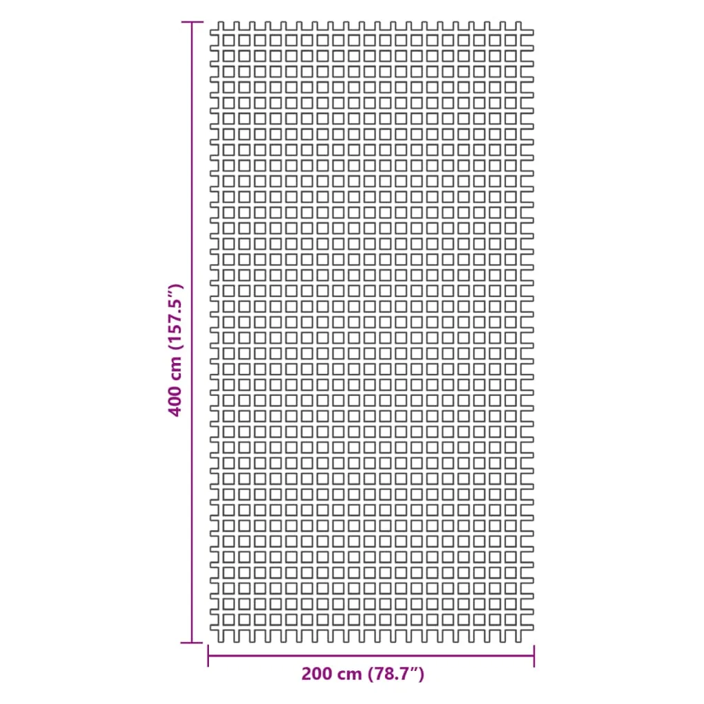 vidaXL Camping Floor Mat Green 4x2 m