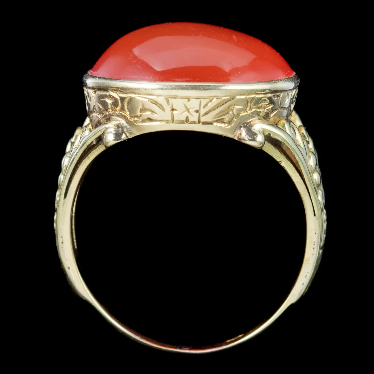 Vintage Carnelian Statement Ring 18.3ct Carnelian