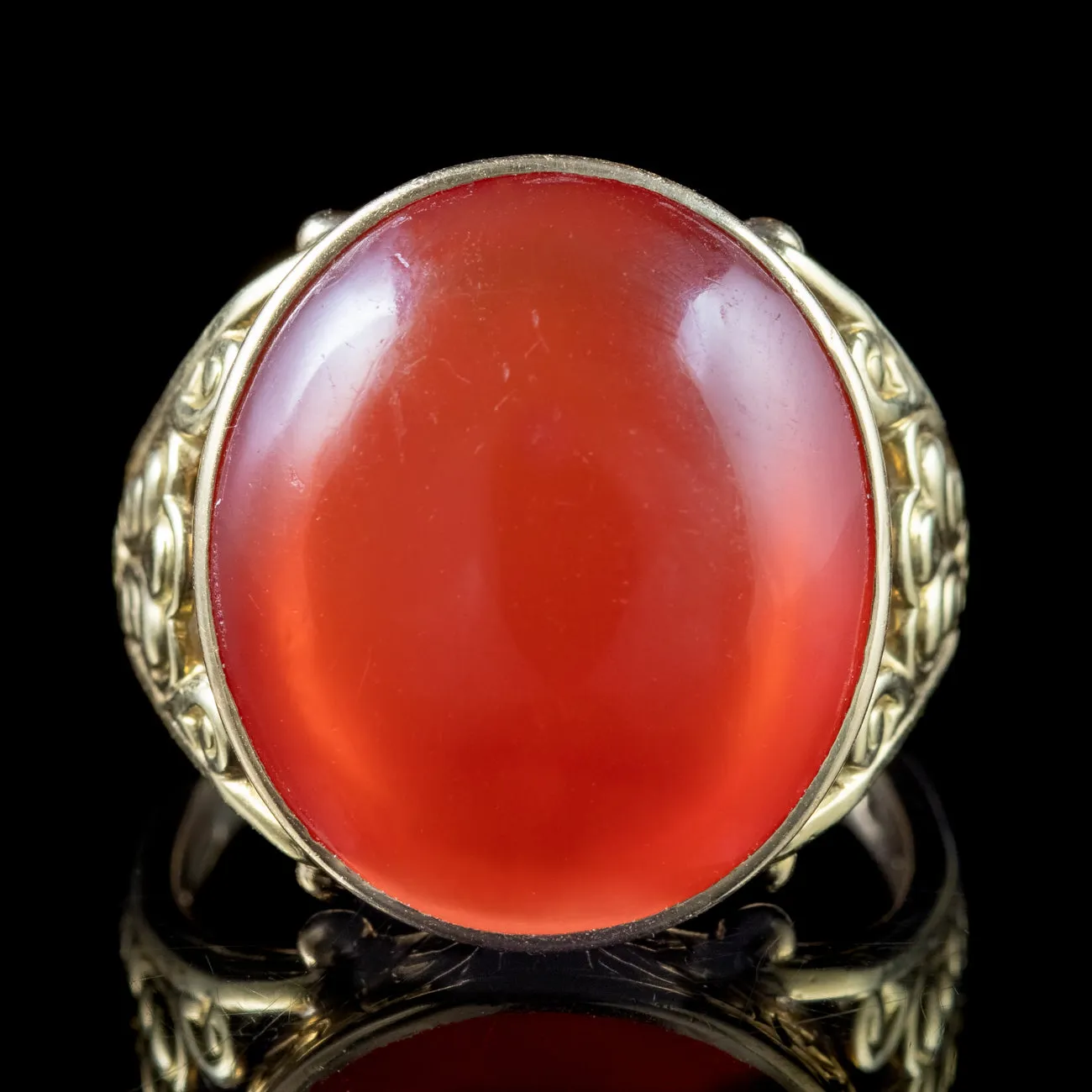 Vintage Carnelian Statement Ring 18.3ct Carnelian