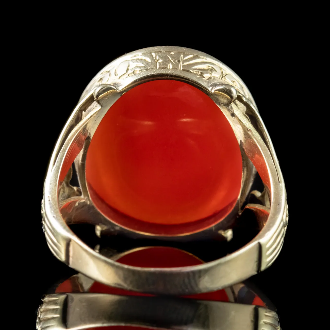 Vintage Carnelian Statement Ring 18.3ct Carnelian